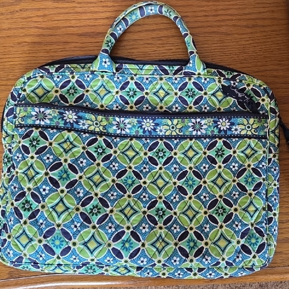 Floral Patterned Blue and Green Women's Bag